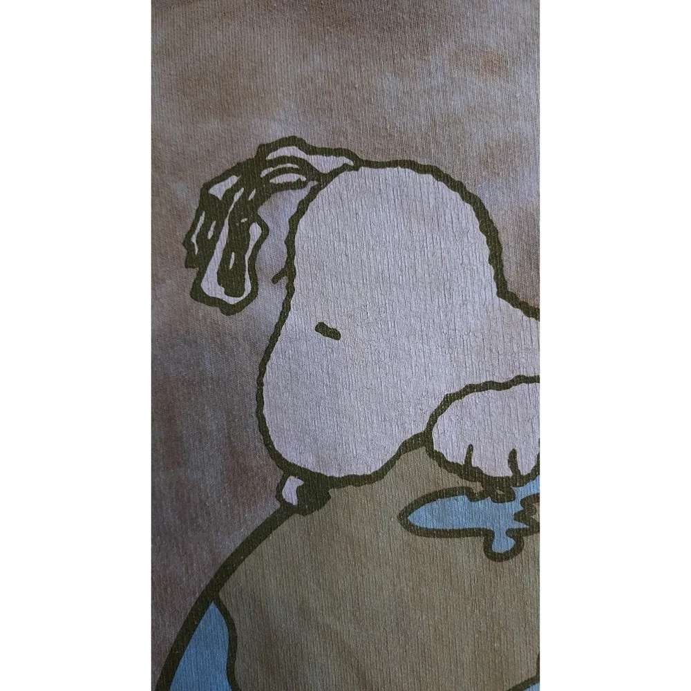Peanuts Snoopy Protect The Earth‎ Tie Dye Hoodie Unisex Size Medium Sweatshirt